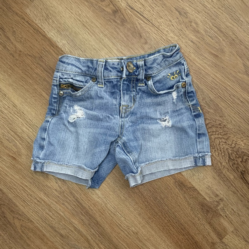 Justice Girls Distressed Denim Shorts